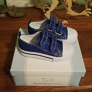 Blue Velcro baby boy shoes